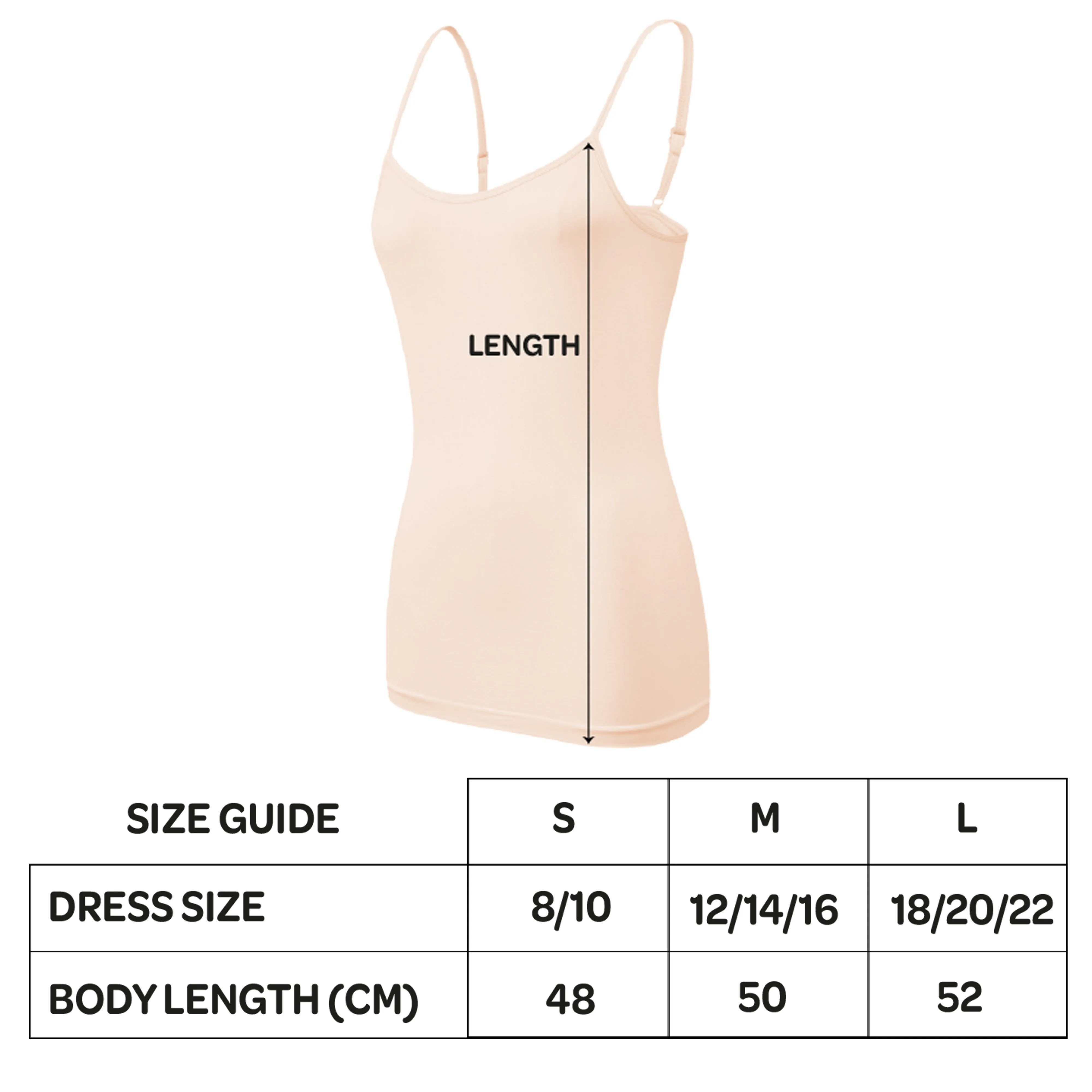 3 Pack Stretch Seamless Vests  - Black / White / Nude