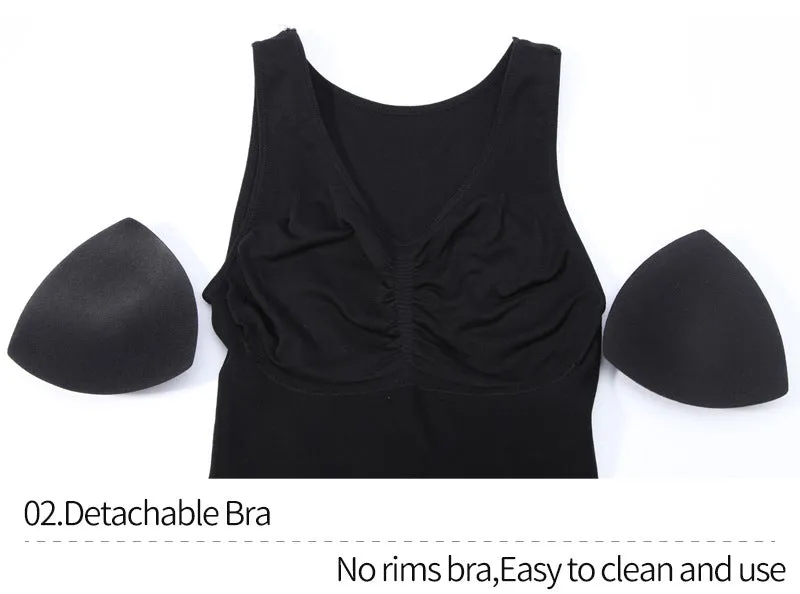 Abdominal sports vest without steel ring with chest pad Shapewear Tank Tops