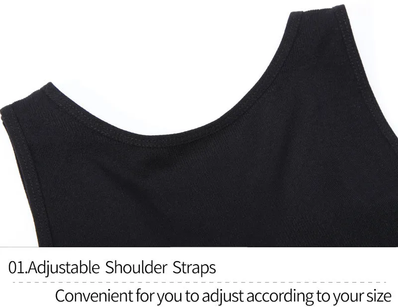 Abdominal sports vest without steel ring with chest pad Shapewear Tank Tops
