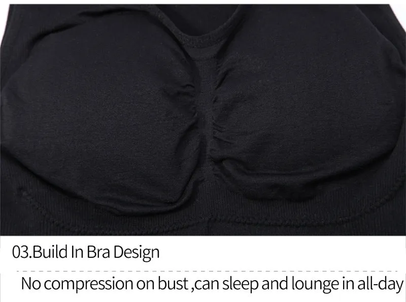 Abdominal sports vest without steel ring with chest pad Shapewear Tank Tops