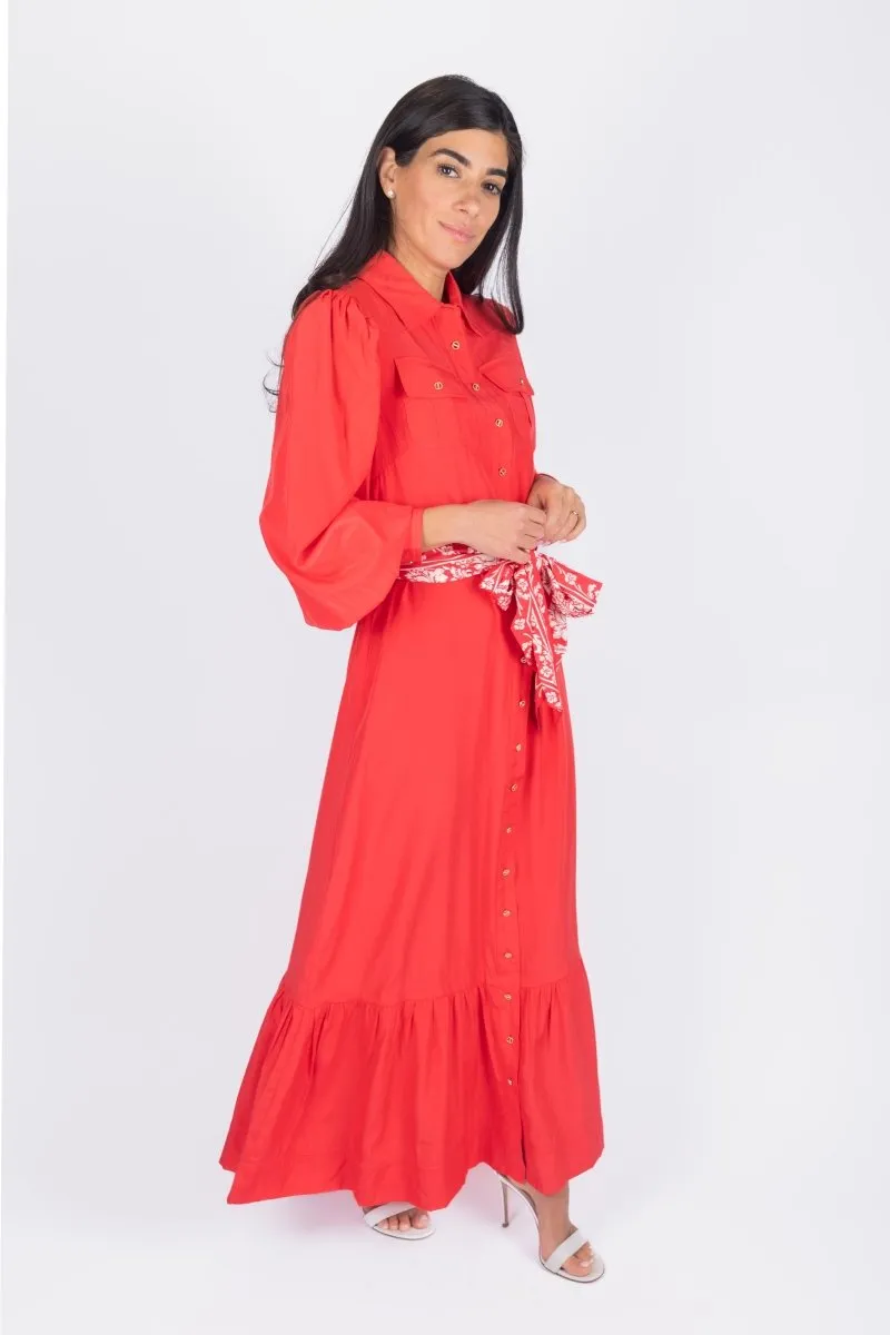 ALEX DRESS 53" (RED)