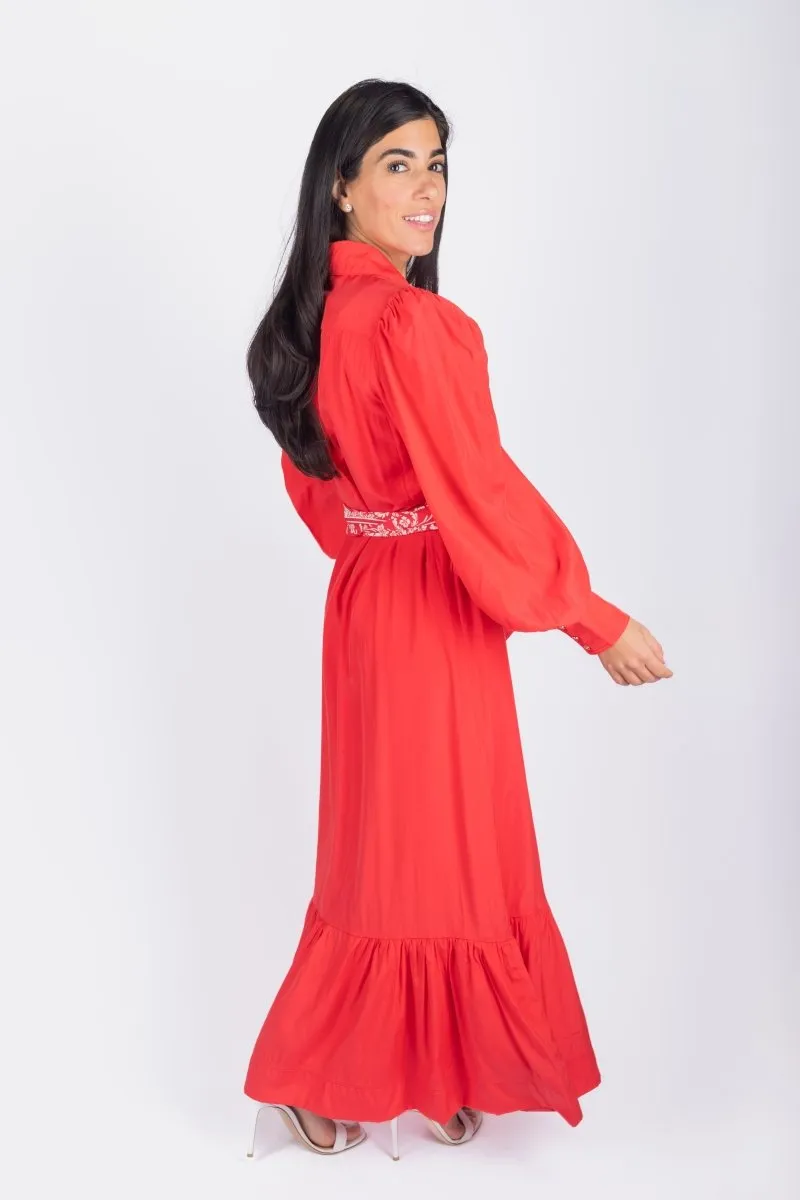 ALEX DRESS 53" (RED)
