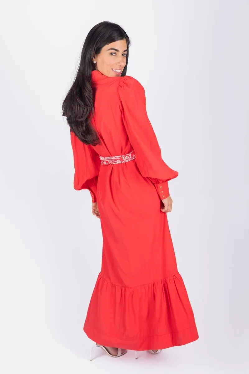 ALEX DRESS 53" (RED)