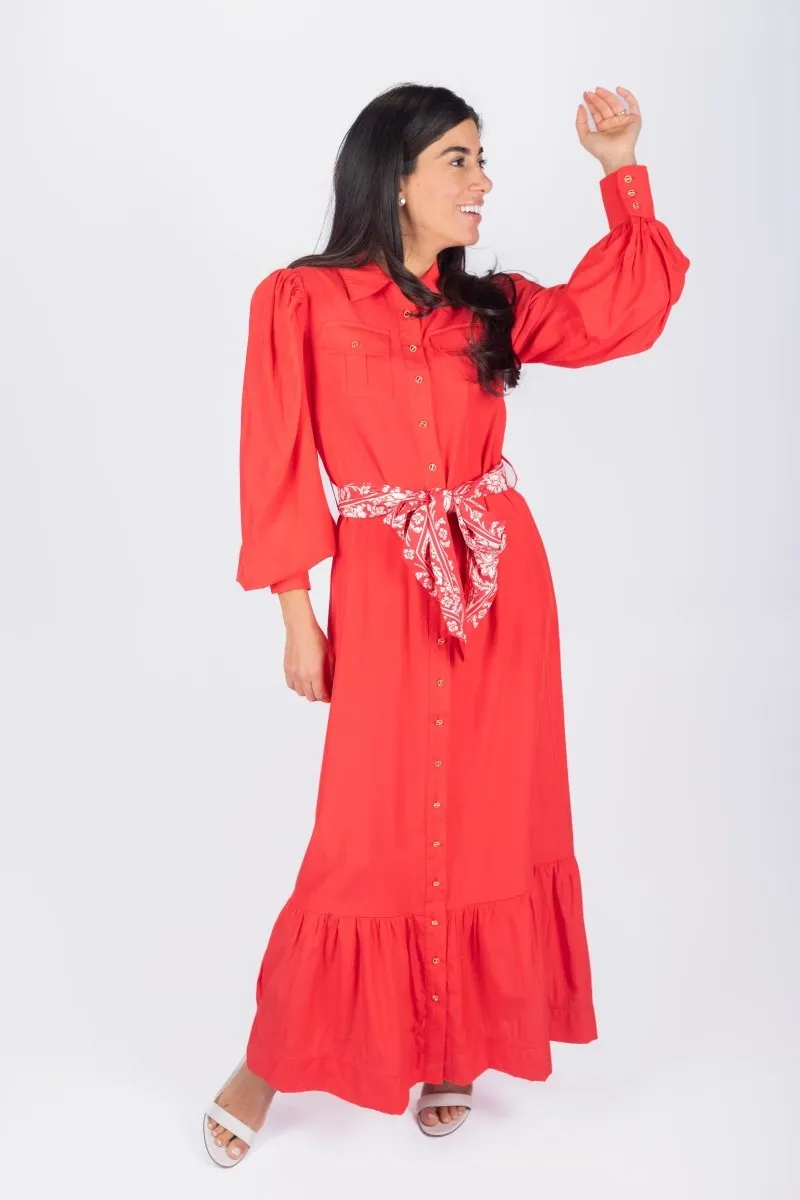 ALEX DRESS 53" (RED)