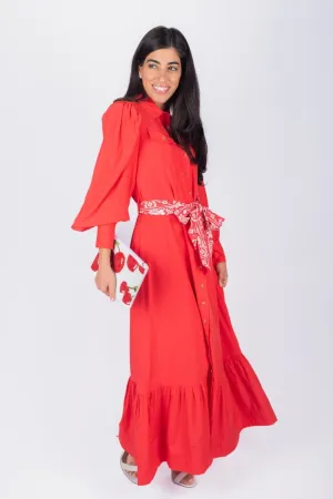 ALEX DRESS 53" (RED)