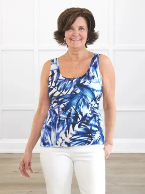 Amina reversible neckline shelf bra tank