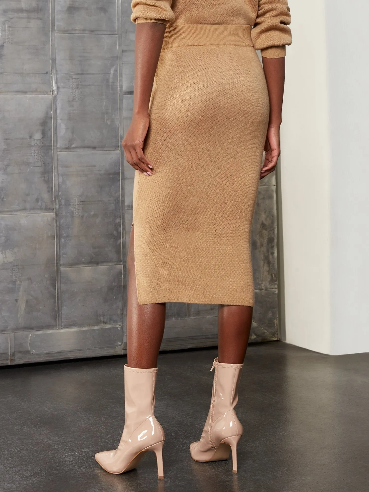 Argyle Sweater Pencil Skirt