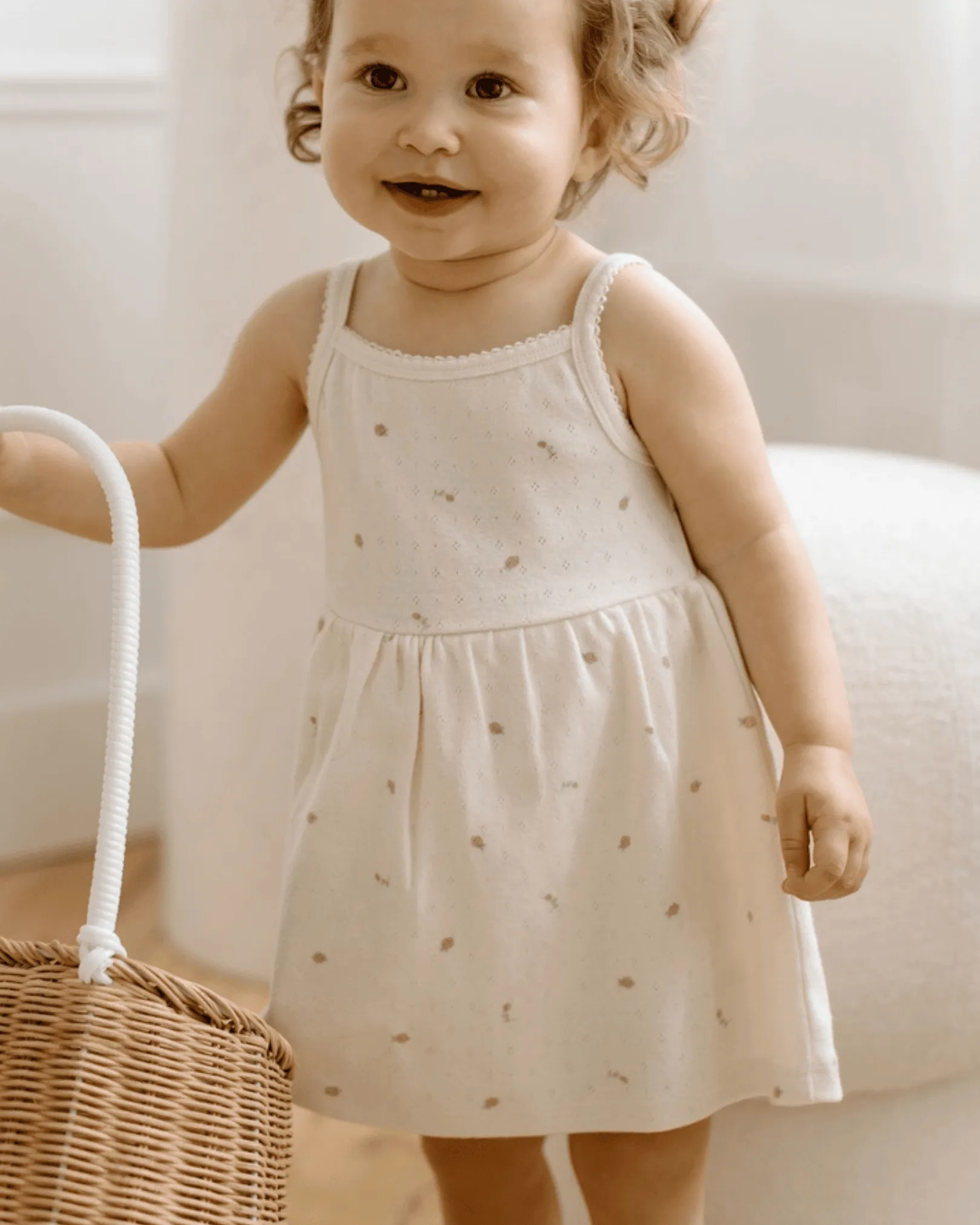 BABY SOLEIL POINTELLE BODYSUIT DRESS