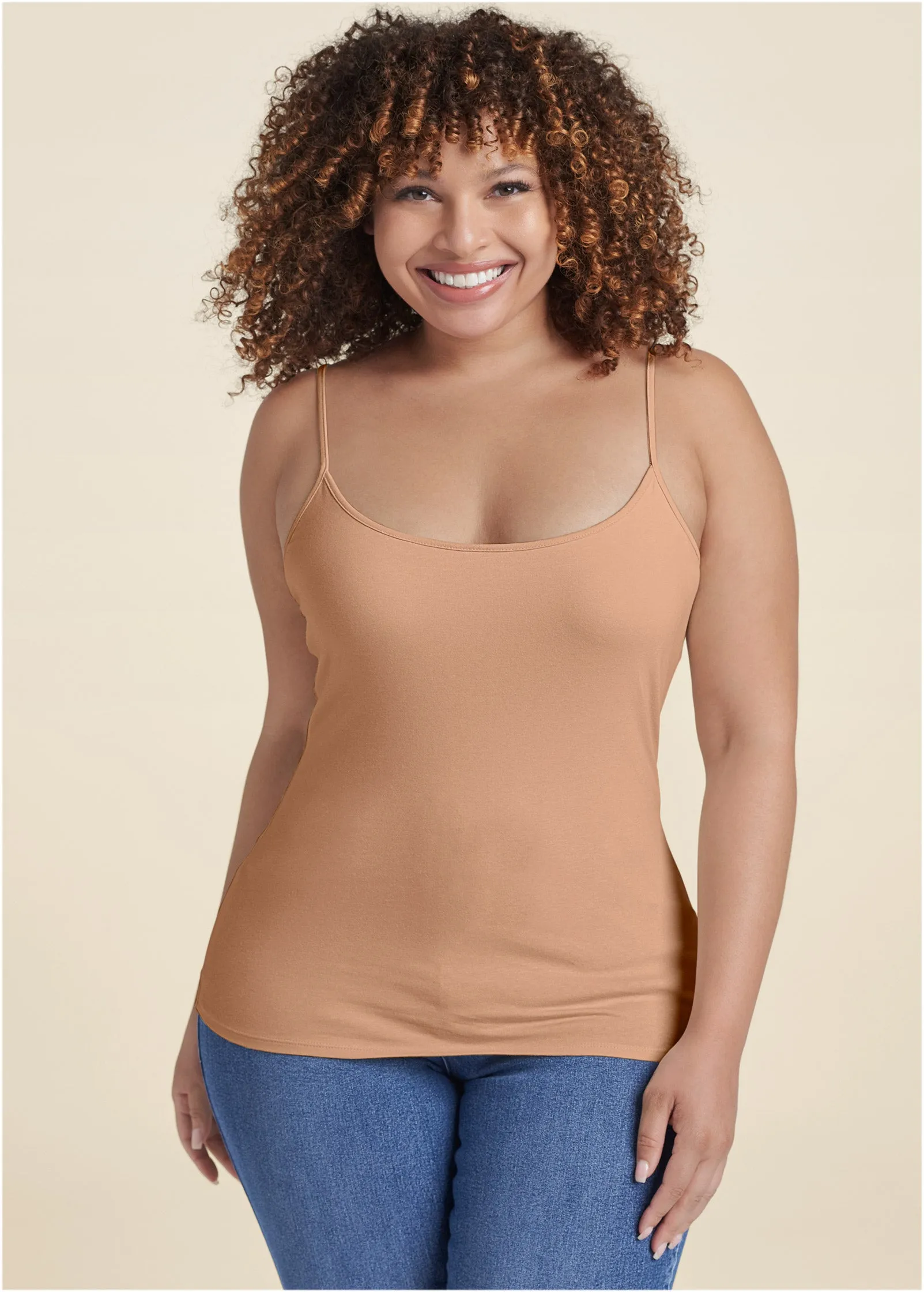 Basic Cami Two Pack - Heather Grey & Nude