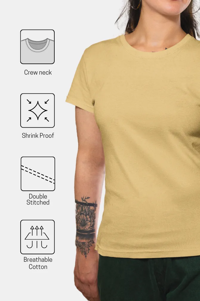 Beige T-shirt for women