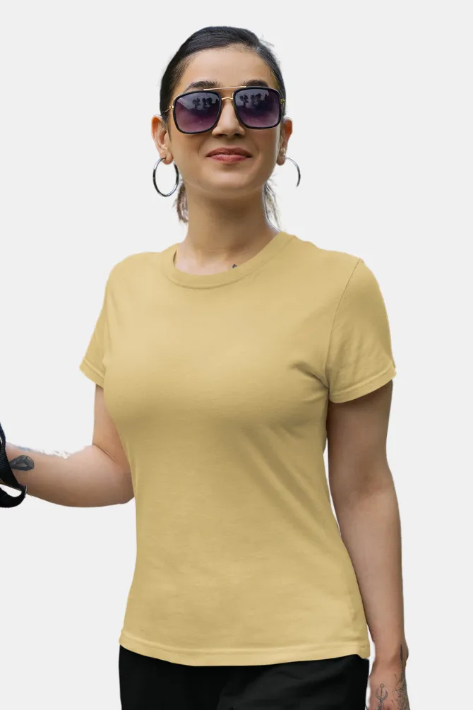 Beige T-shirt for women