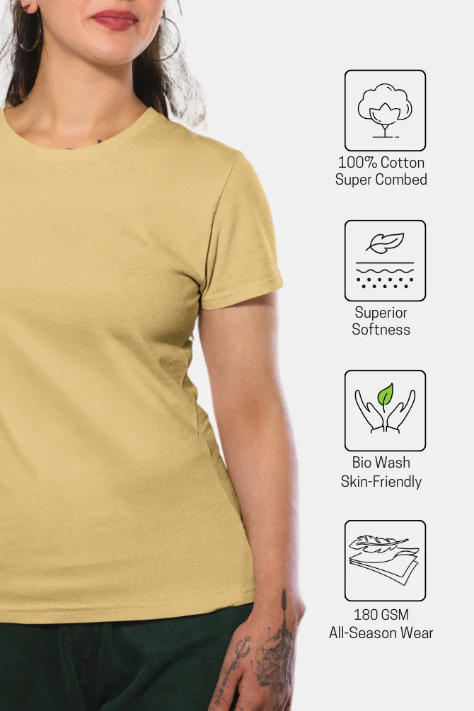 Beige T-shirt for women