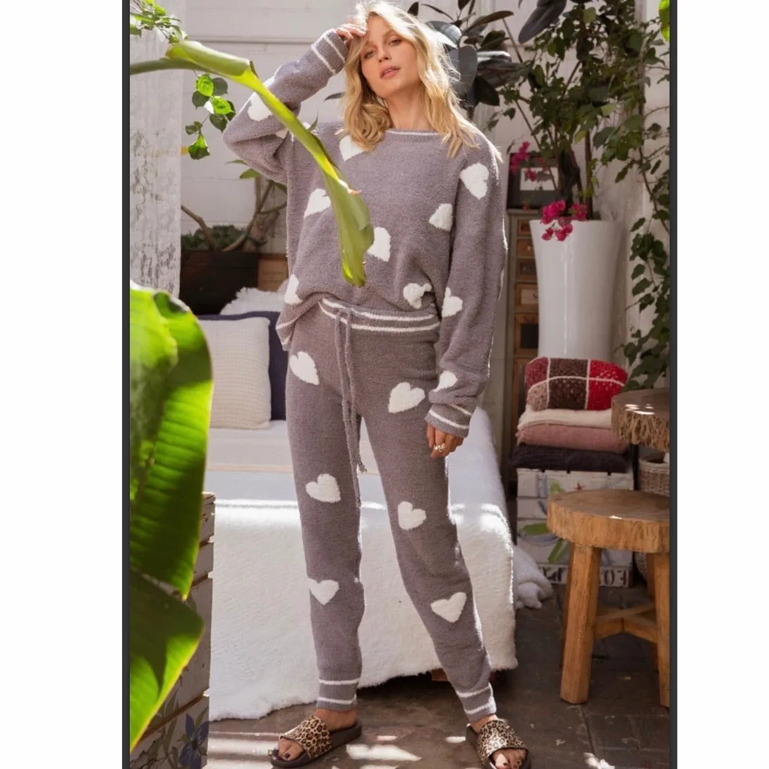 Berber Hearts Cozy Pullover