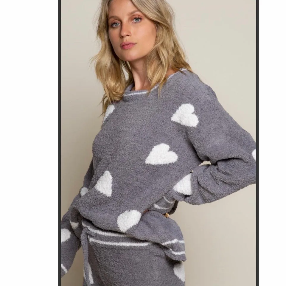 Berber Hearts Cozy Pullover
