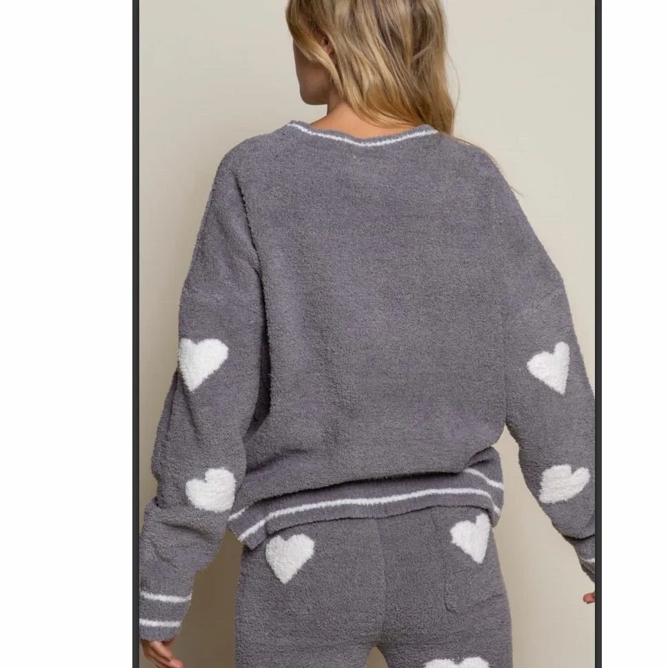 Berber Hearts Cozy Pullover