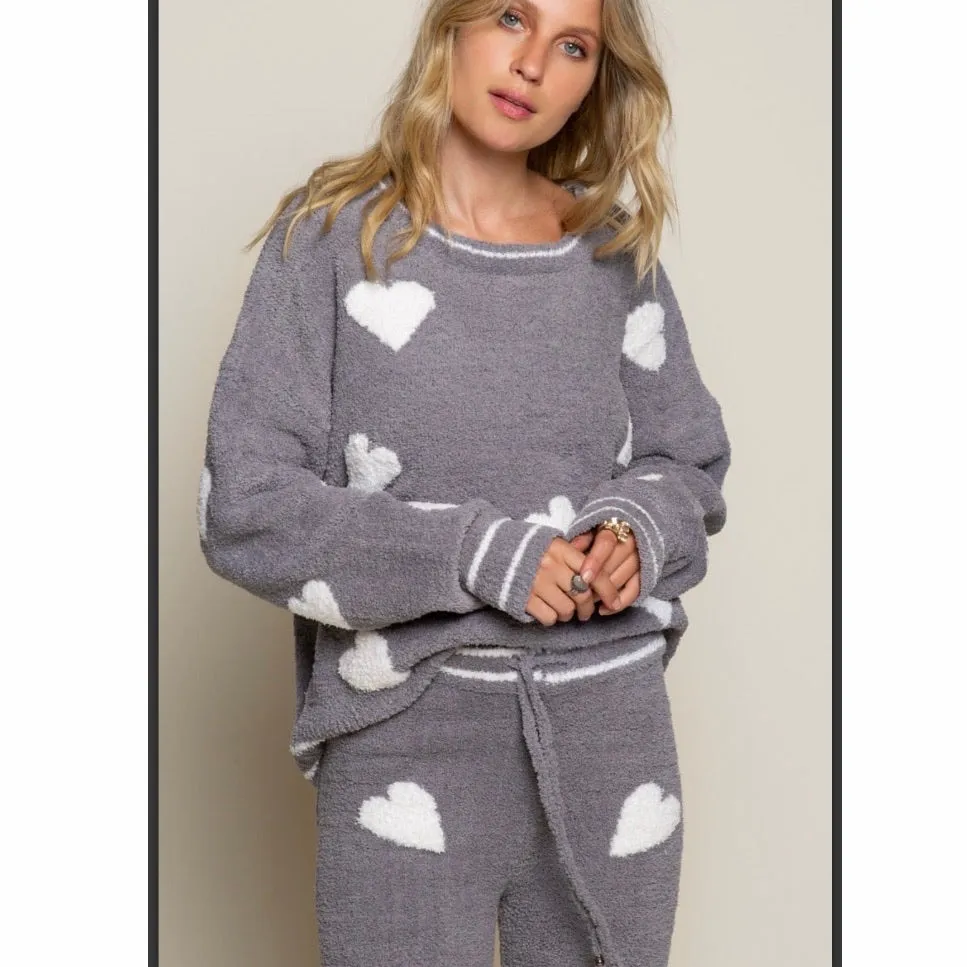 Berber Hearts Cozy Pullover