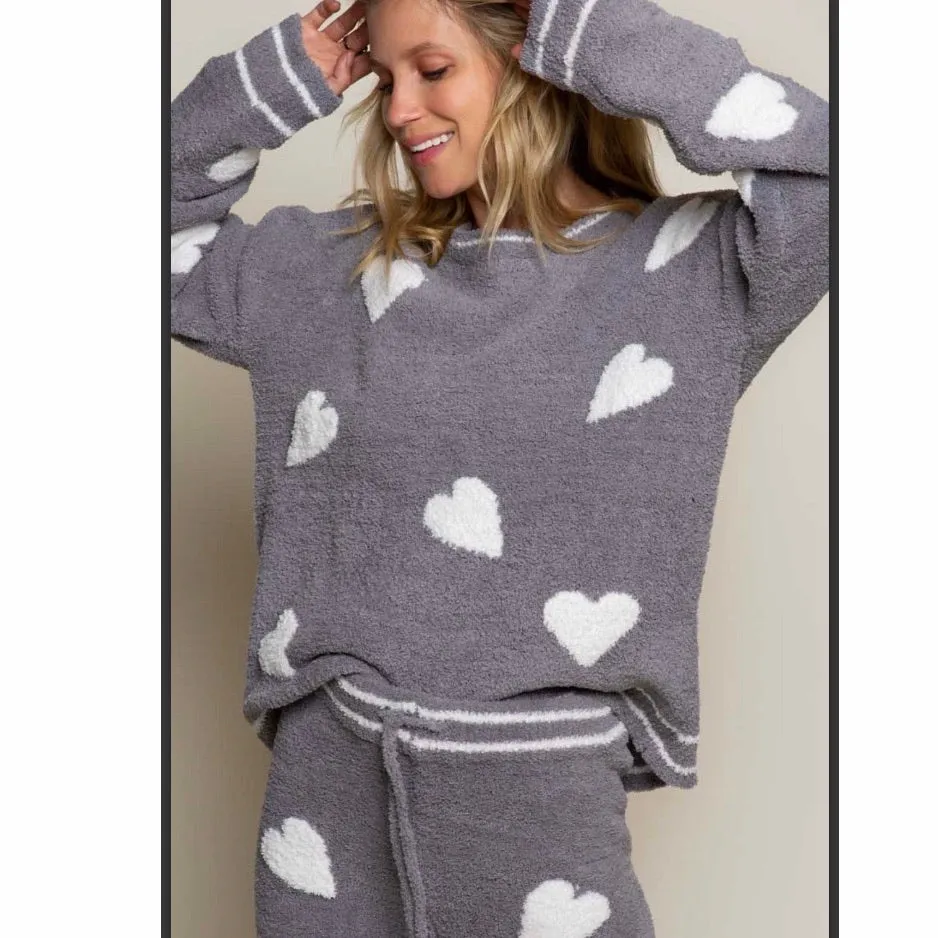 Berber Hearts Cozy Pullover