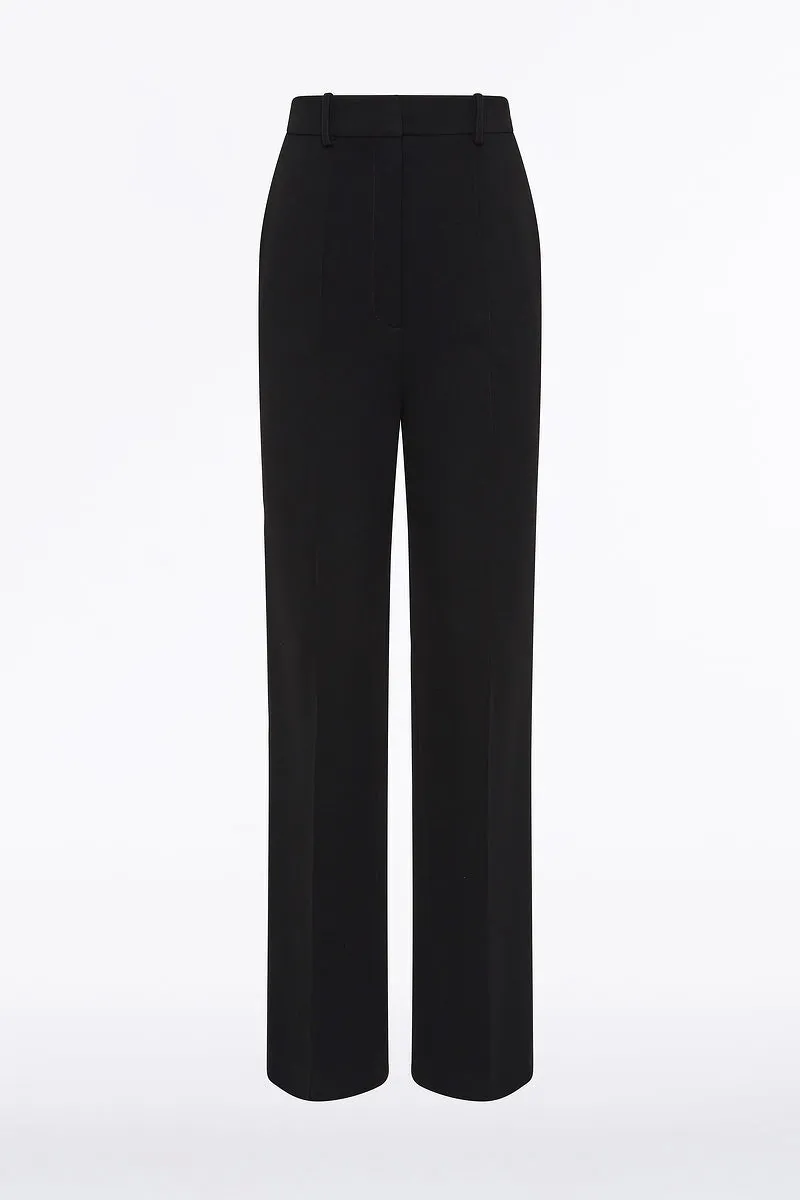 BLACK CREPE CIGARETTE PANT