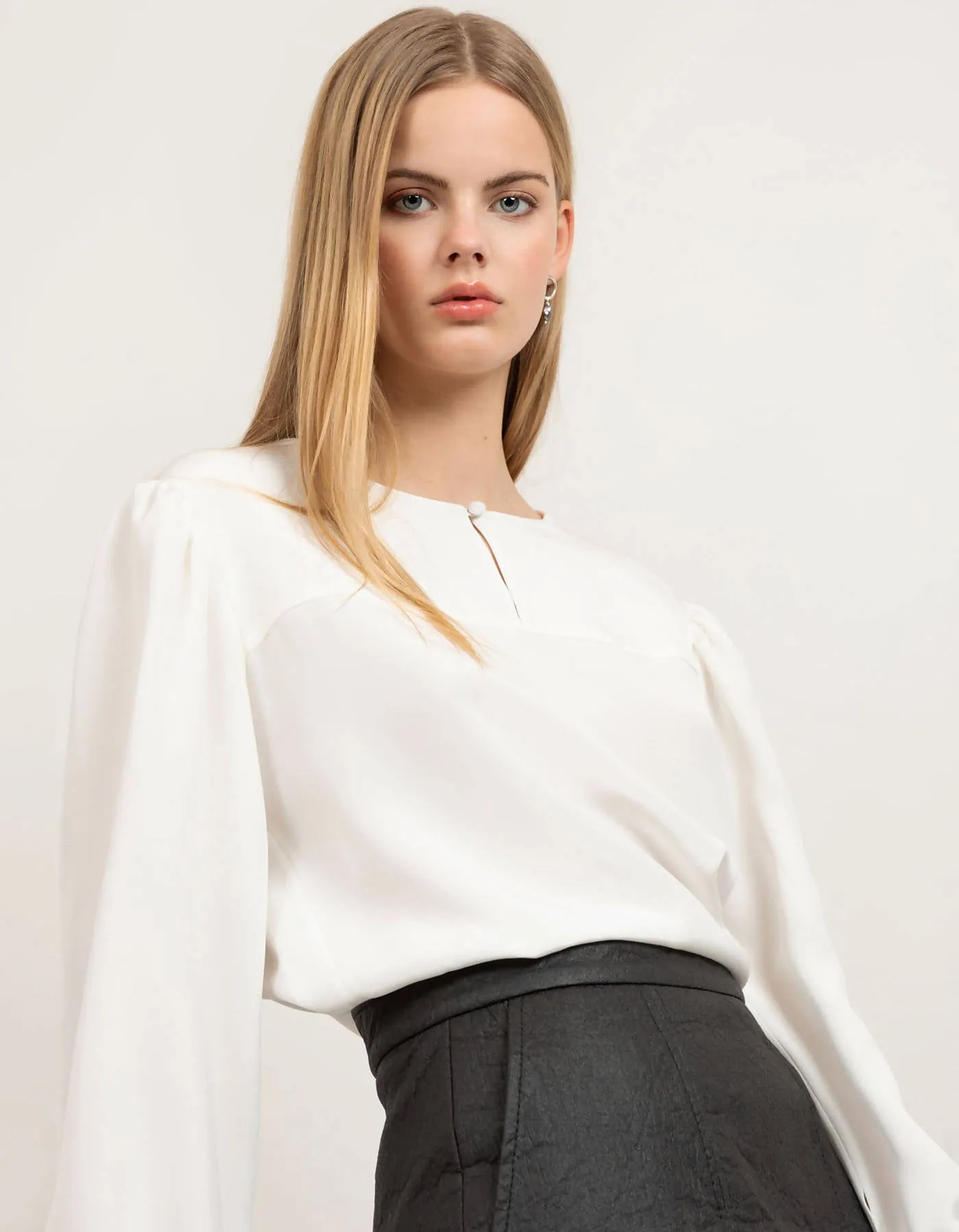 Blaze Silk Crepe Blouse