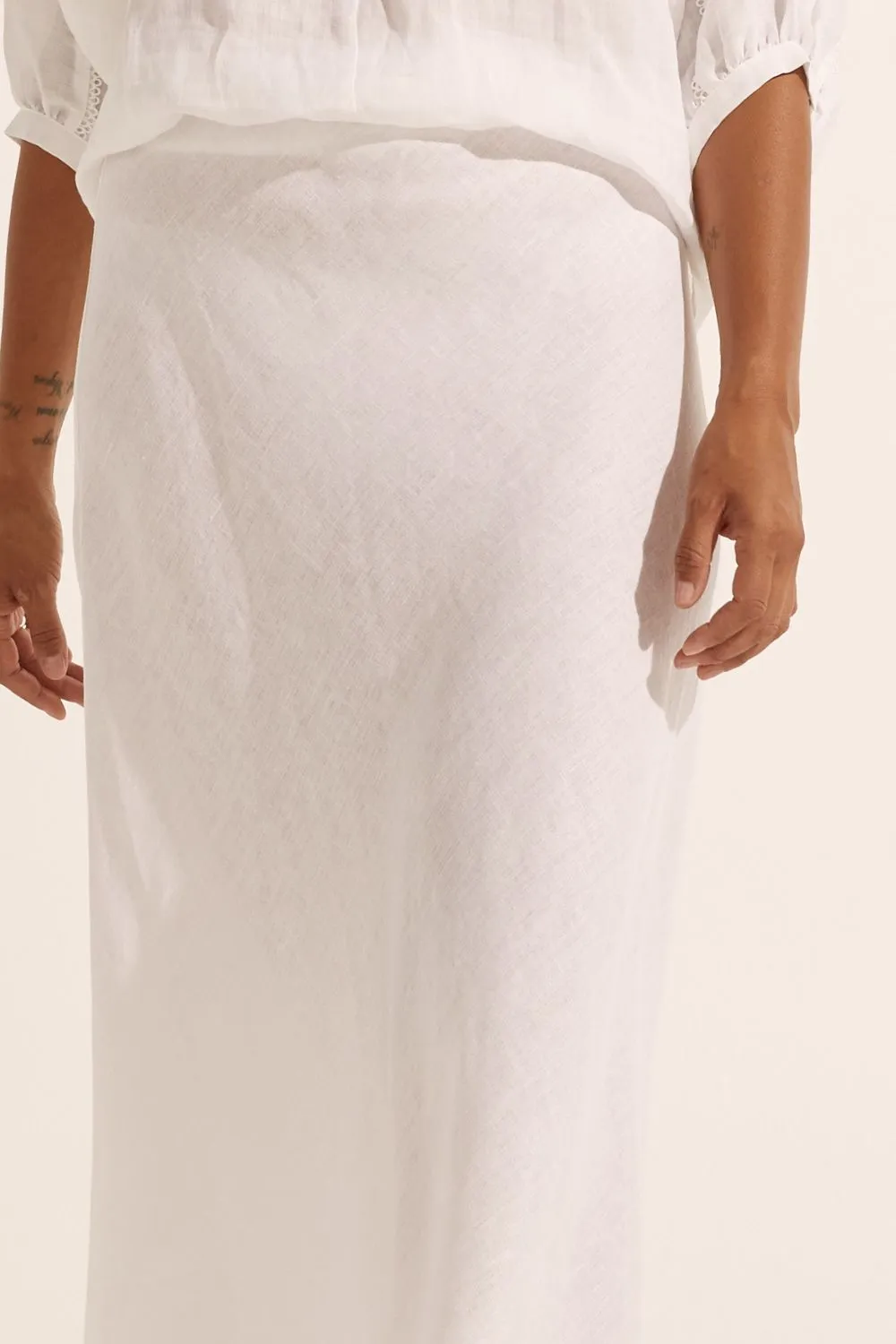 blend skirt - porcelain