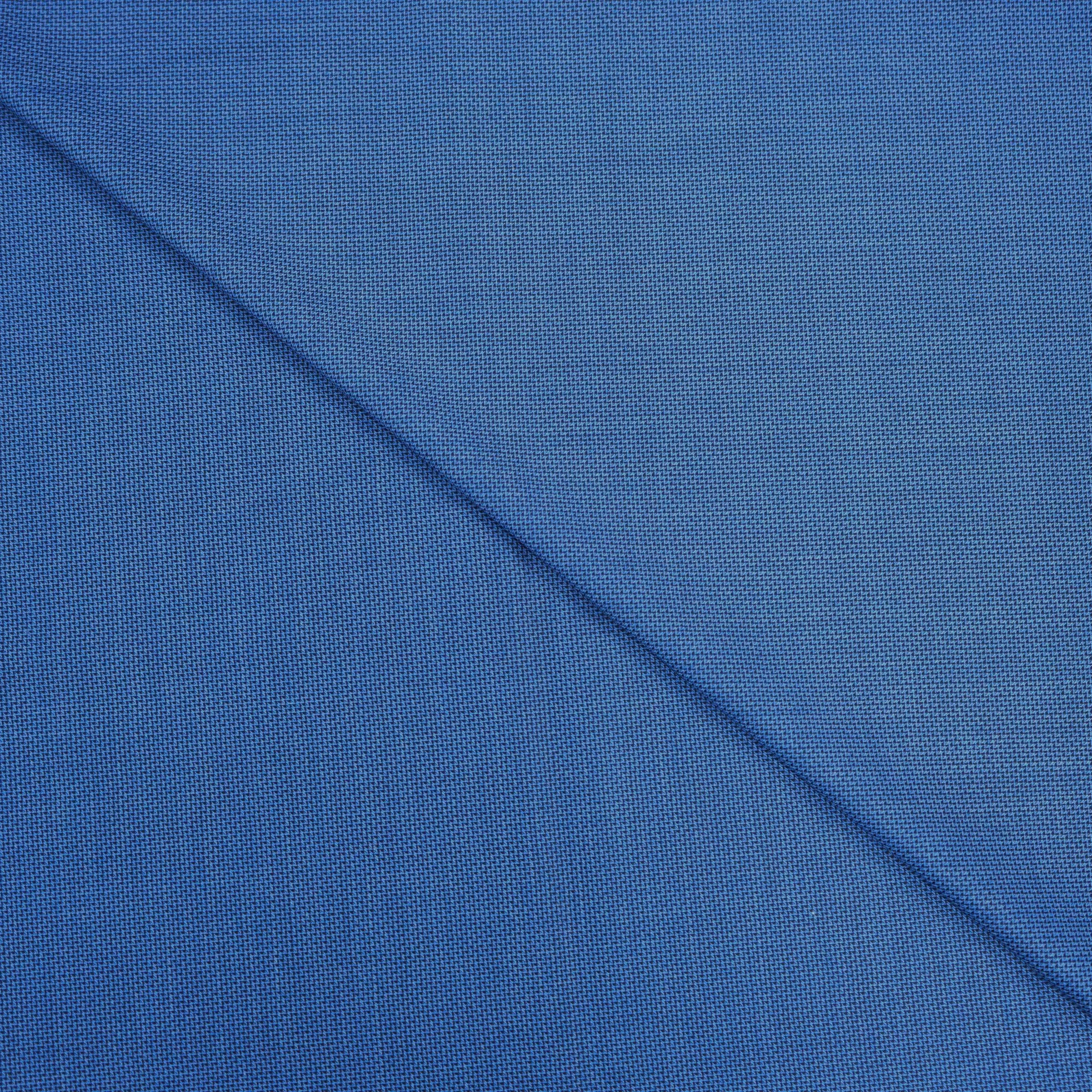 Blue Textured Weave Loro Piana Super 150's Wool Australis Fabric