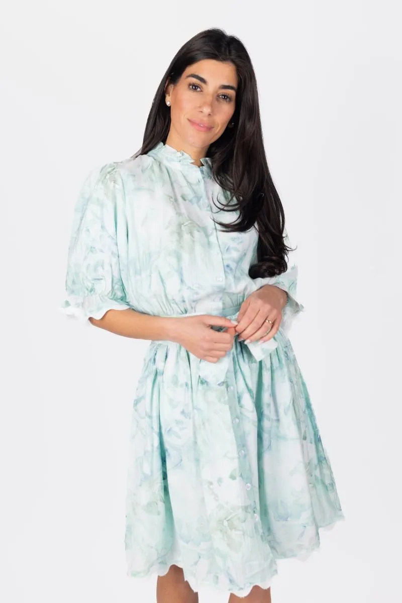CARLA DRESS 37" (GREEN)