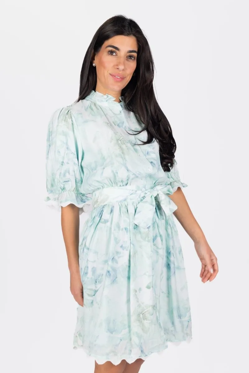CARLA DRESS 37" (GREEN)