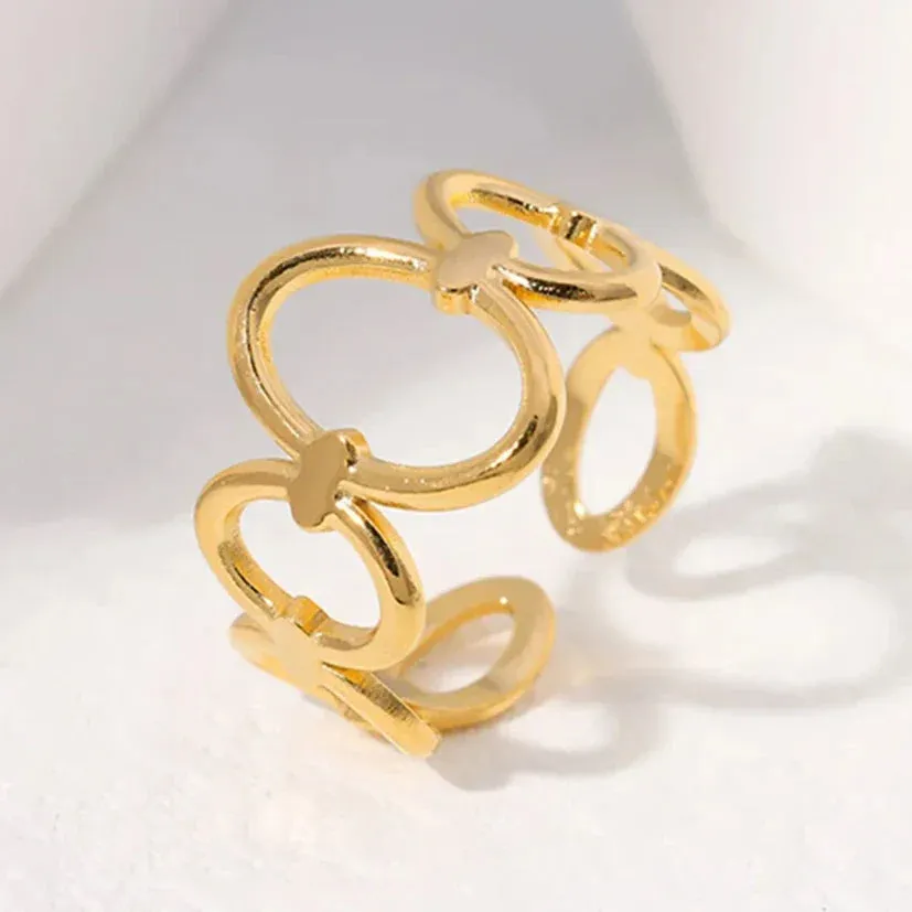 Chain Links Gold Ring