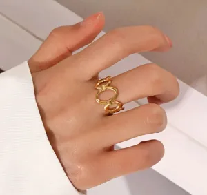 Chain Links Gold Ring
