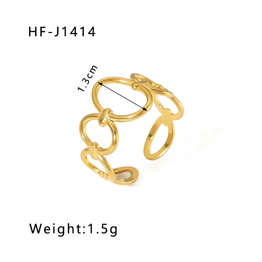 Chain Links Gold Ring