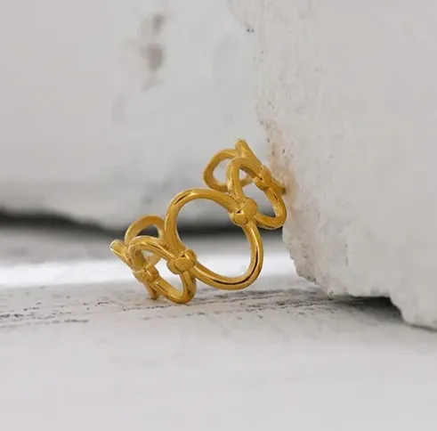Chain Links Gold Ring