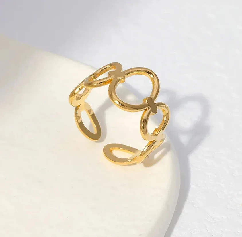 Chain Links Gold Ring