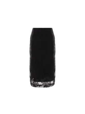 Chantilly Lace Midi Skirt