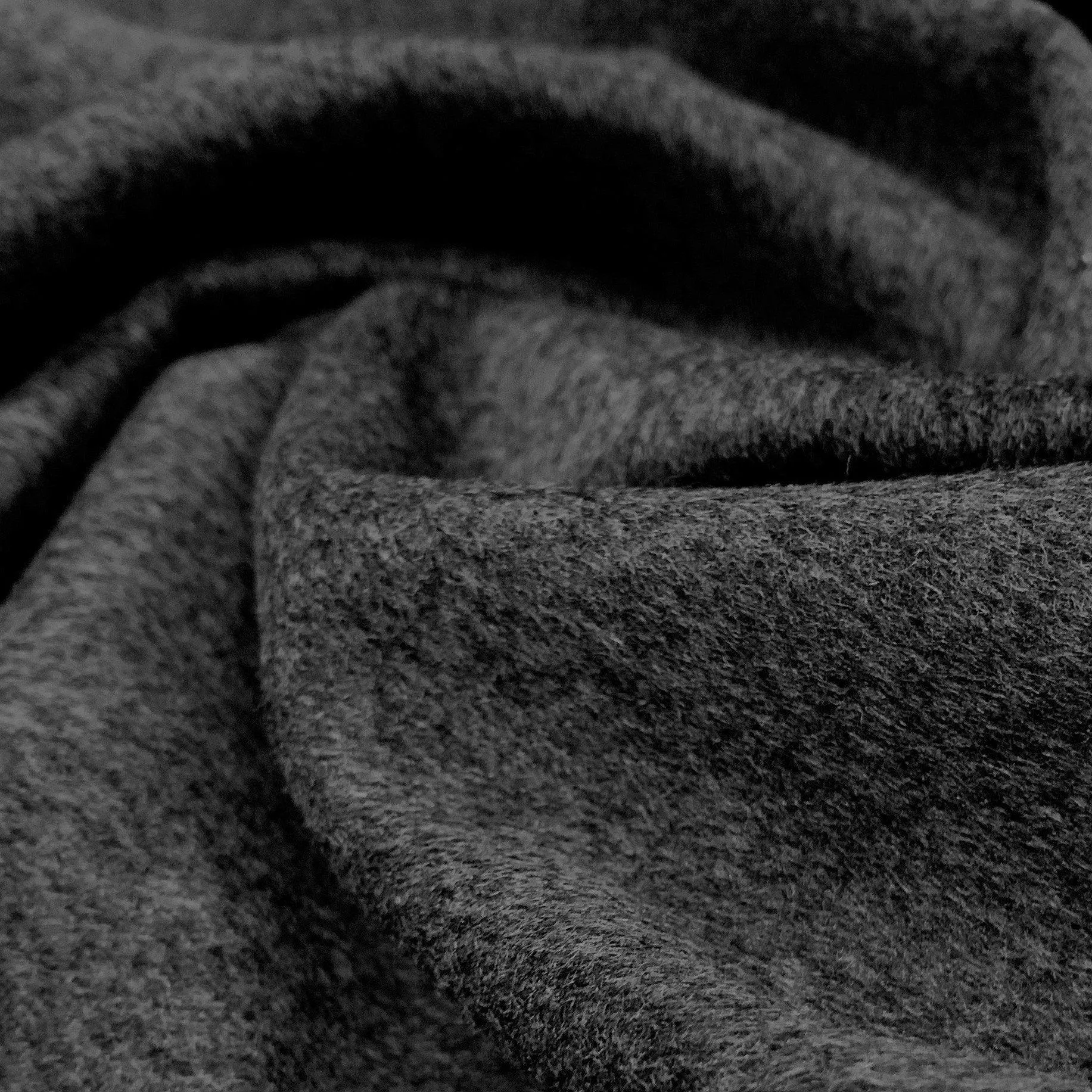 Charcoal Heather Bamboo/Spandex Feather Jersey Fabric - 150 GSM