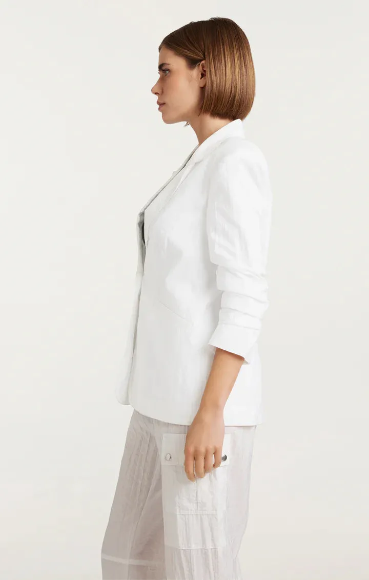 CINQ A SEPT Tumbled Woven Khloe Blazer