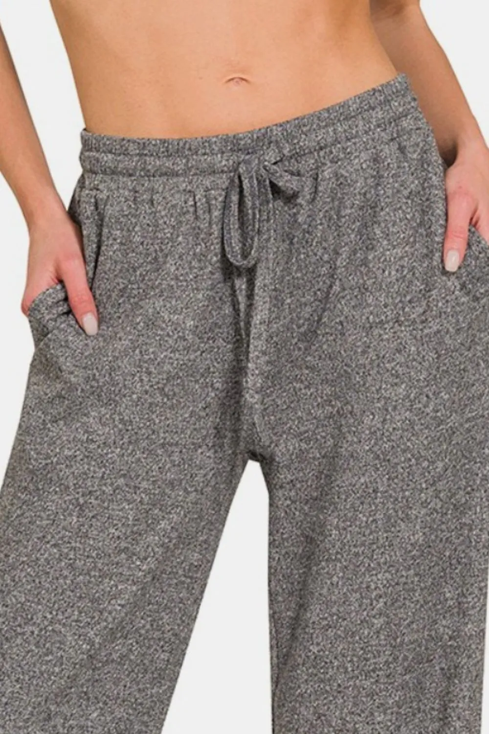 Cozy Chic Wide-Leg Pants - Black