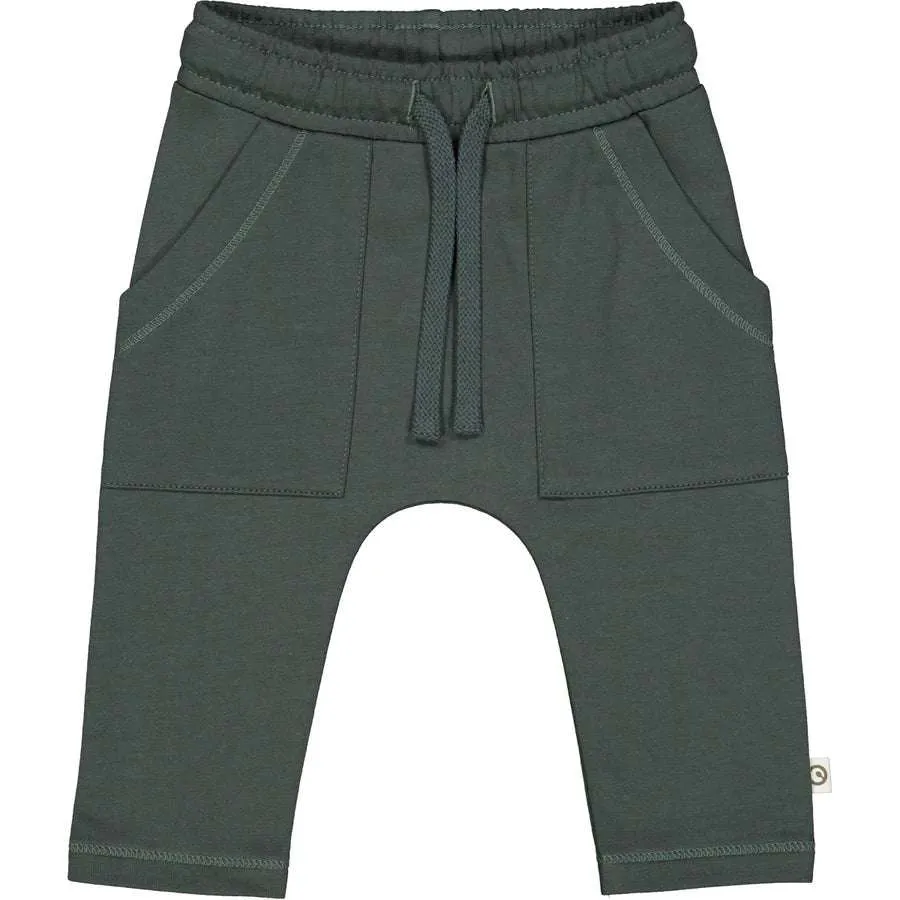 Cozy Me Sweat Pocket Pants - Balance Green
