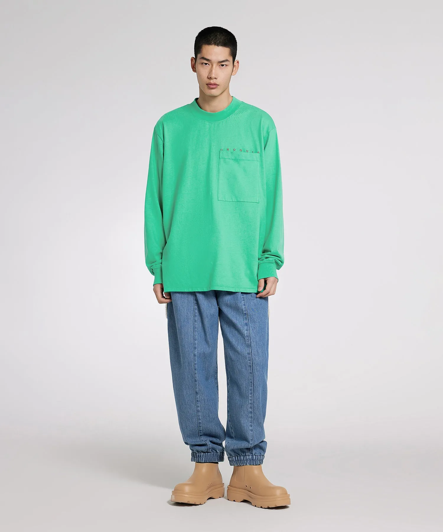 [CROQUIS]Cozy-fit Tapered Denim Pants