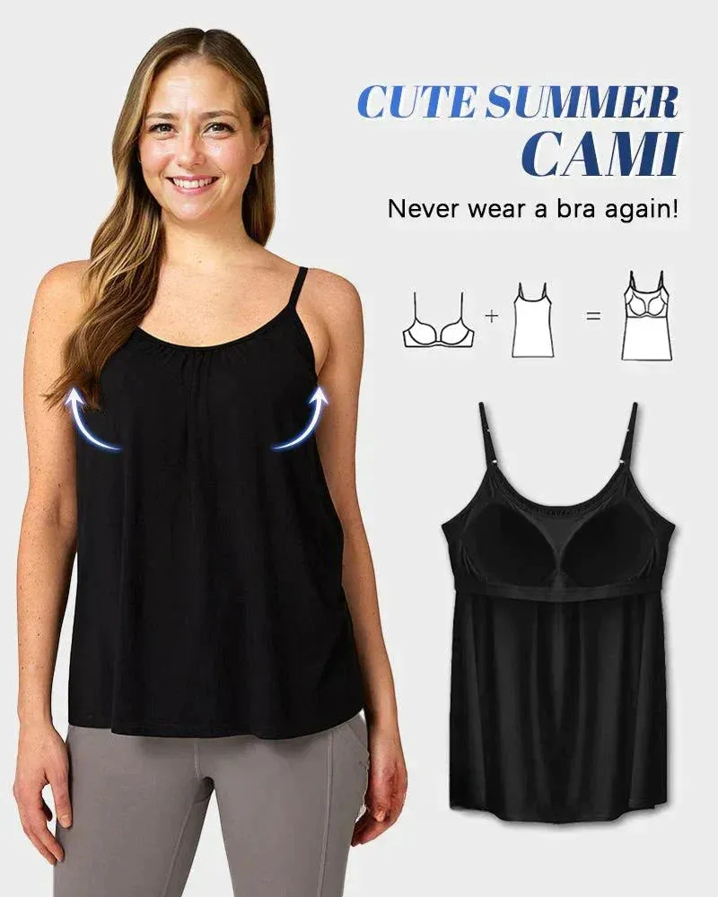 🎁Easter Hot Sale 50% OFF🌺Loose-fitting Tank Top With Built-in Bra