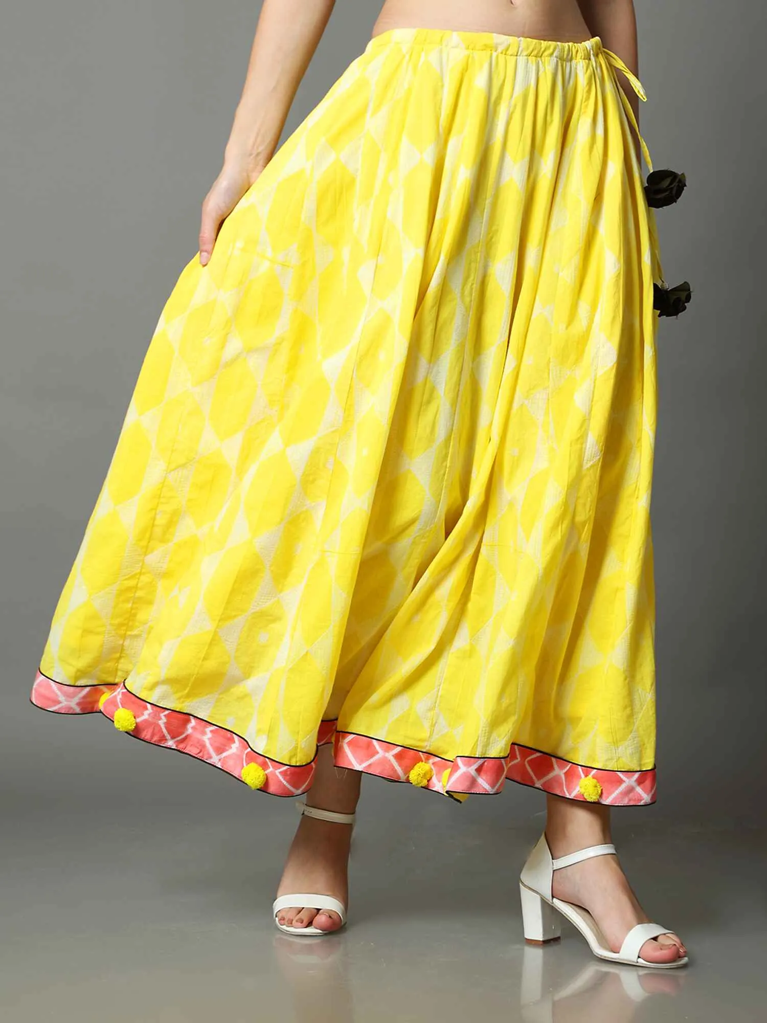 Flared Shibori Kali Skirt