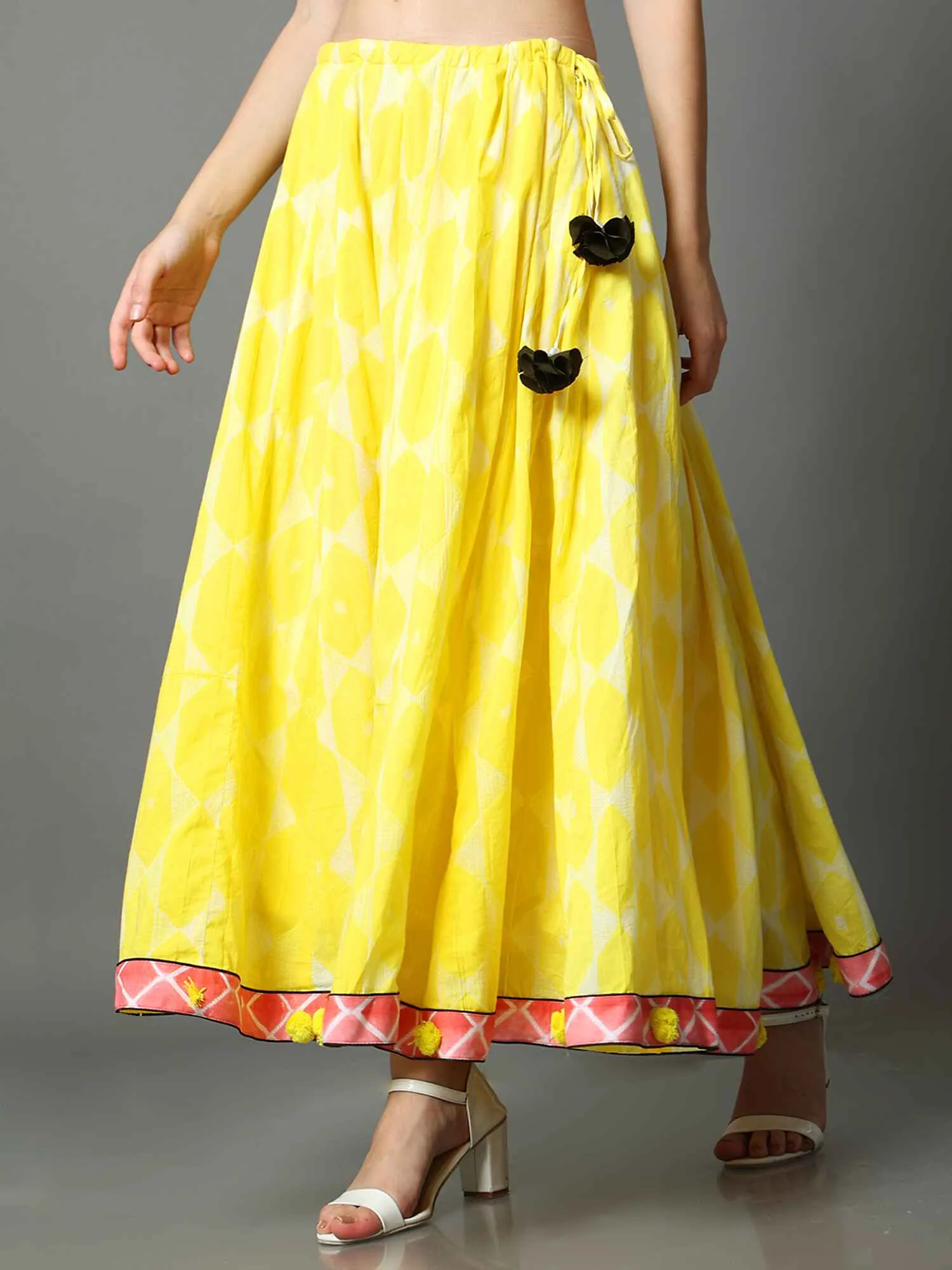 Flared Shibori Kali Skirt