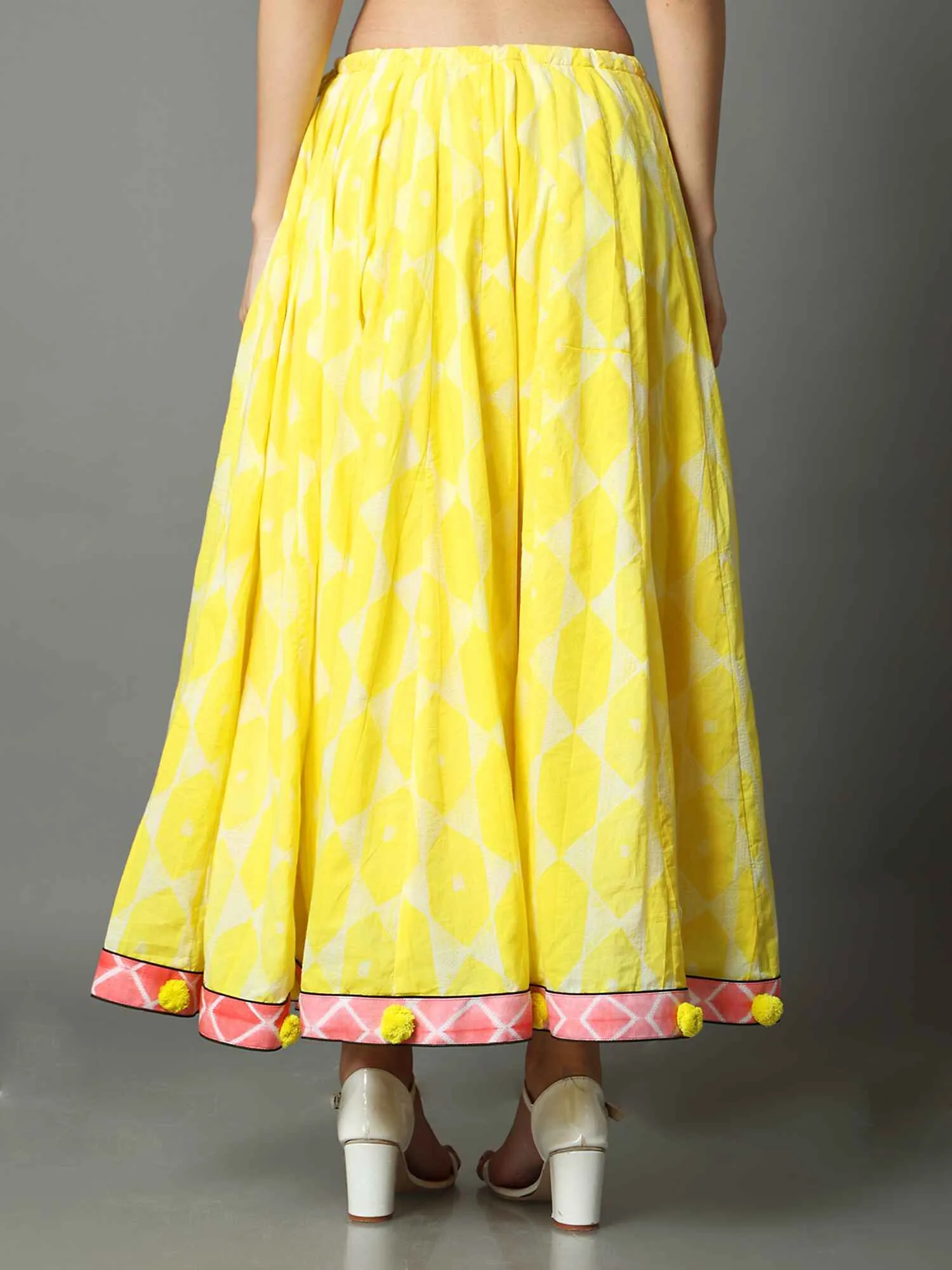 Flared Shibori Kali Skirt