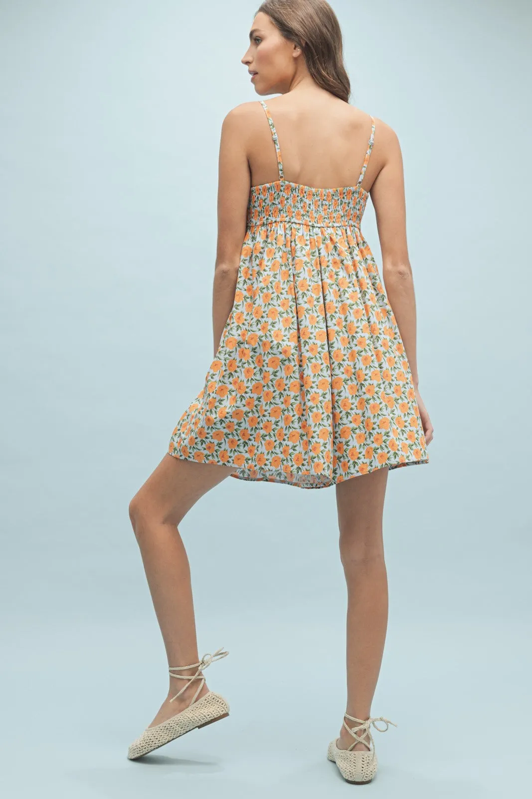 Floral Bow Cami Romper