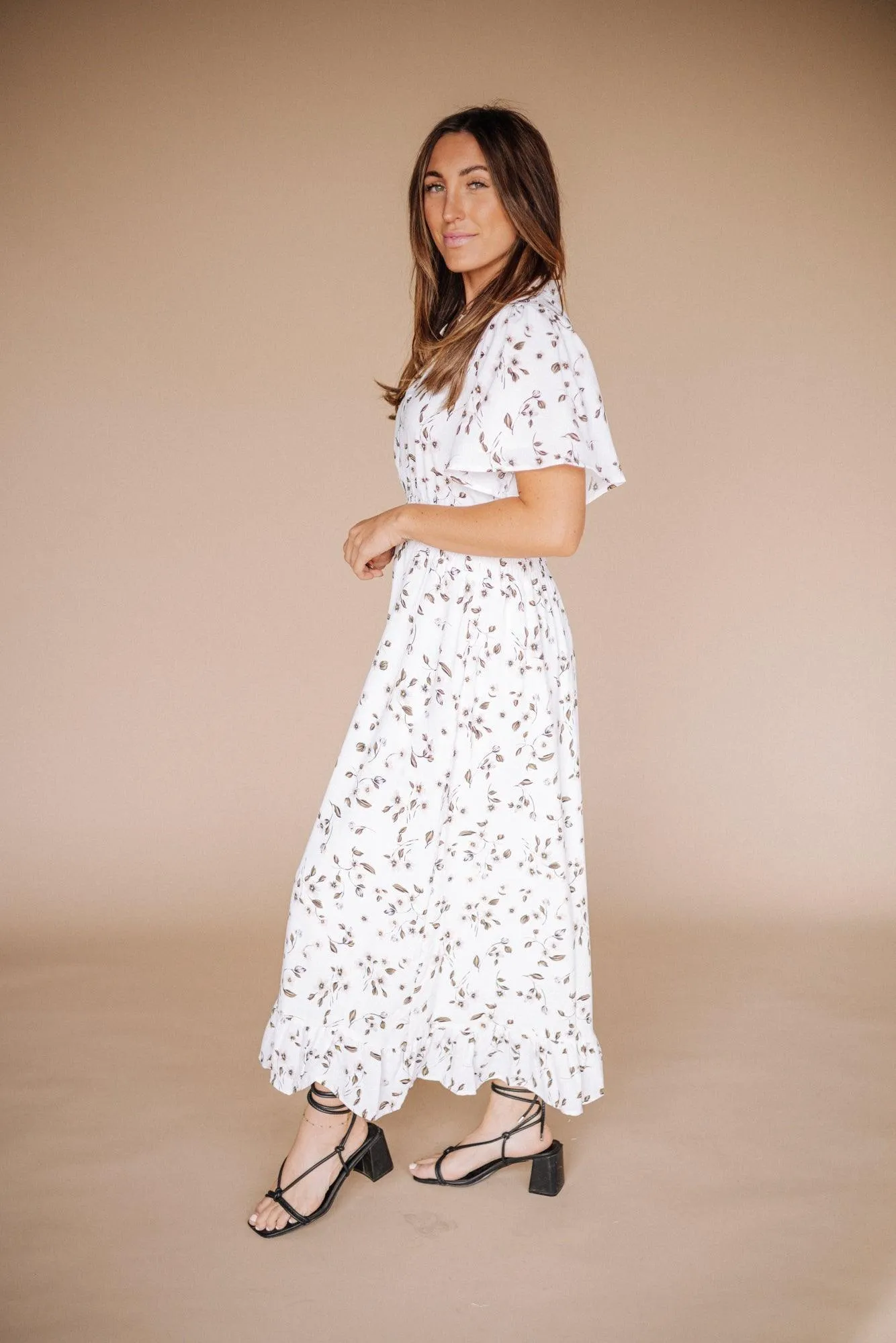 Gabby Maxi Dress in White