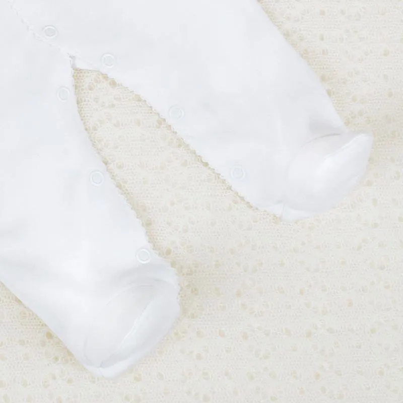 G.H.Hurt & Son Baby Fawn Babygrow - White