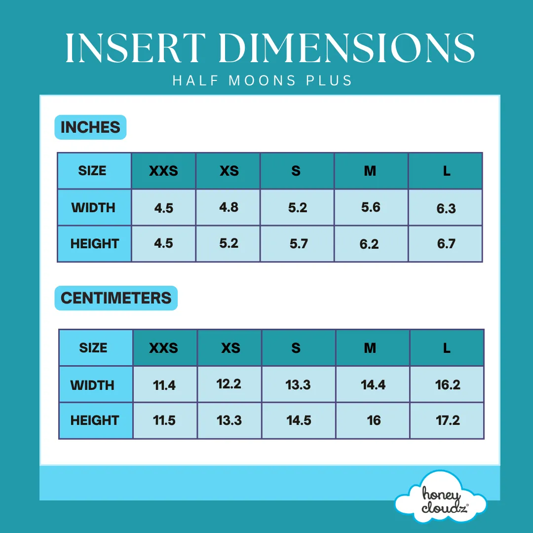 Half Moon Plus Bra Inserts