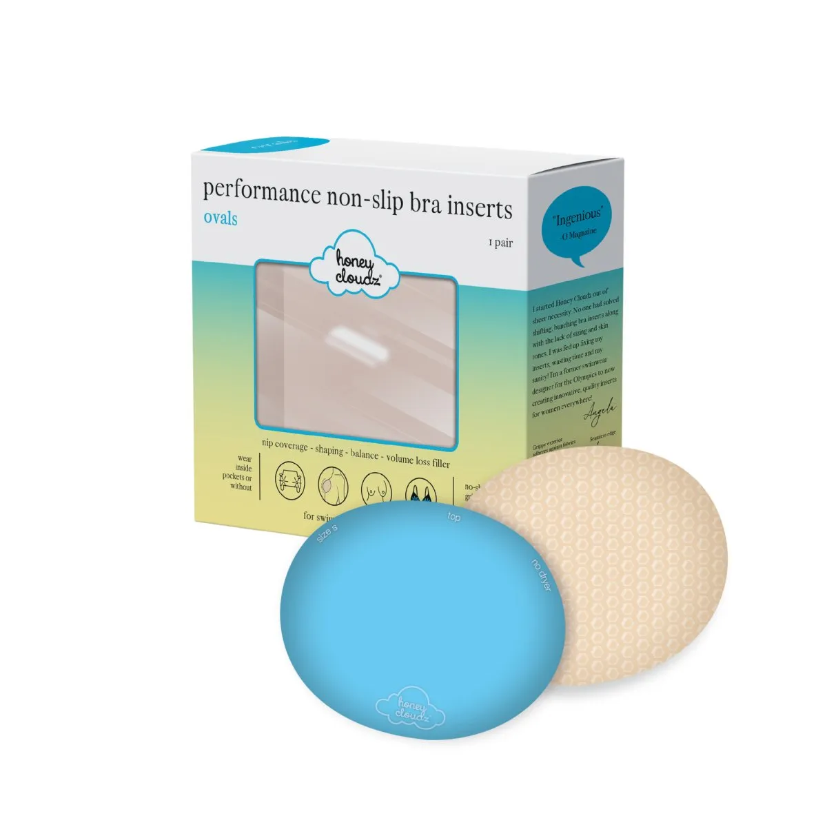 Honey Cloudz Ovals Classic Bra Inserts