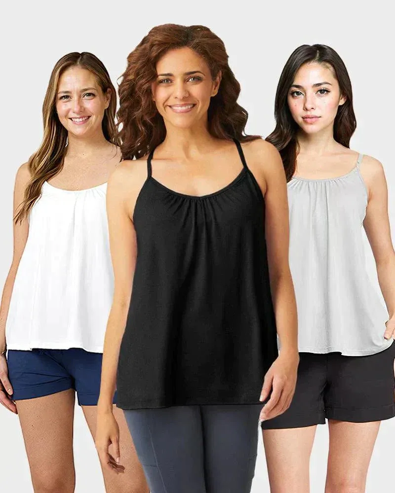 🎁Hot Sale 49% OFF🌺Loose-fitting Tank Top With Built-in Bra