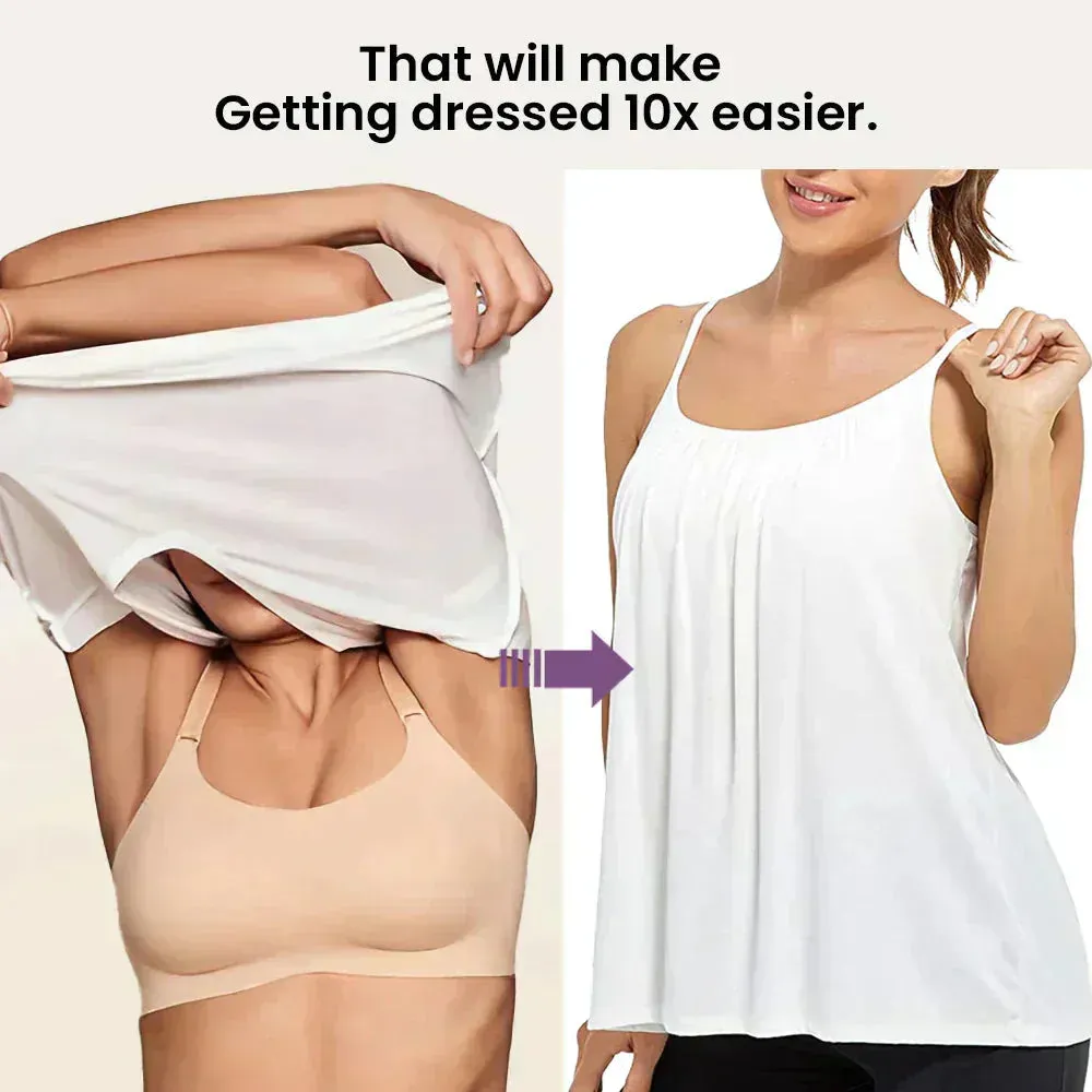 🎁Hot Sale 49% OFF🌺Loose-fitting Tank Top With Built-in Bra