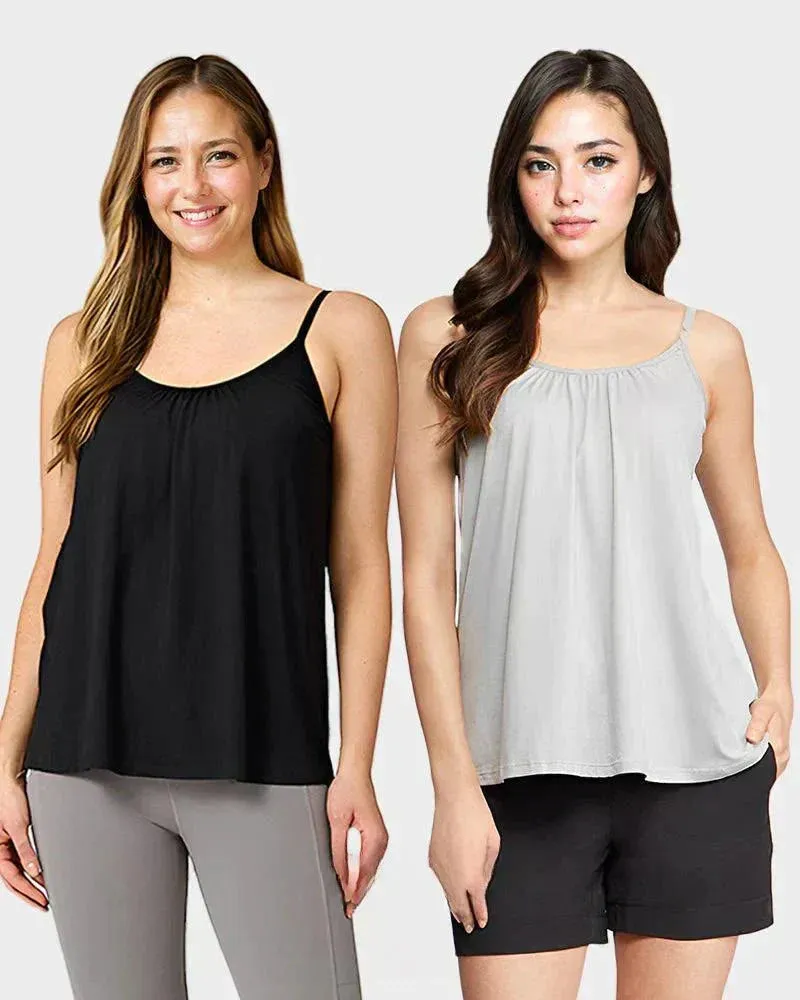🎁Hot Sale 50% OFF🌺Loose-fitting Tank Top With Built-in Bra